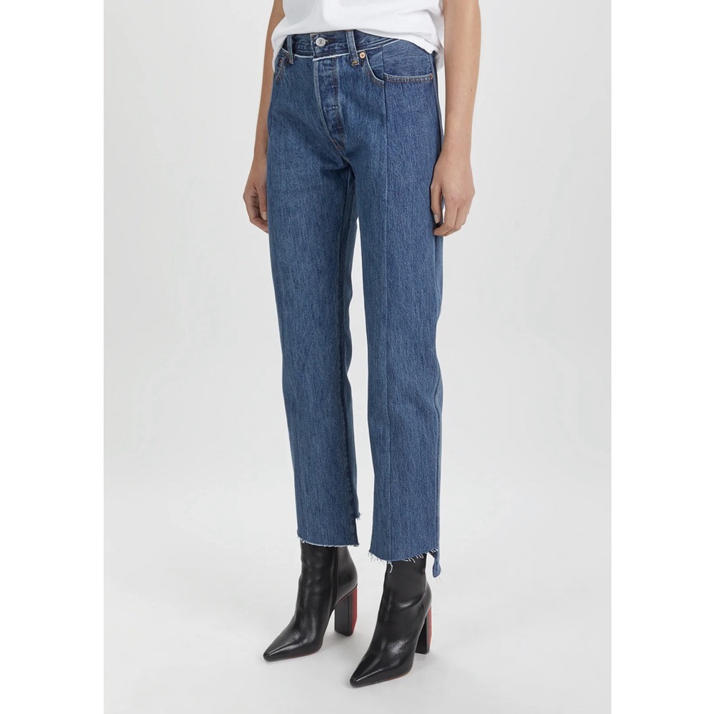 Vetements x Levis reworked straight leg jeans blue